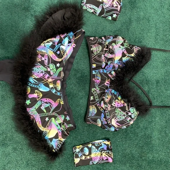 Reflective mushroom rave set - Picture 2 of 10